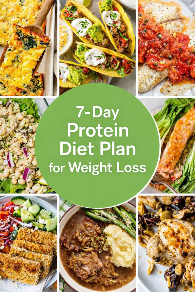 7-Day Protein Diet Plan for Weight Loss